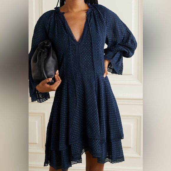 Alice + Olivia Joanne Handkerchief Dress Sz 8 - Picture 3 of 9